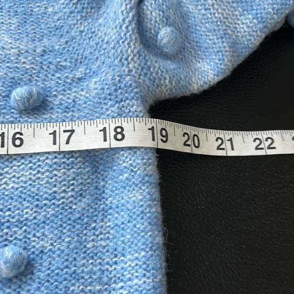 Lilly Pulitzer Verna Sweater Pom Pom Blue Pink Womens Crewneck Sz M - Picture 12 of 14